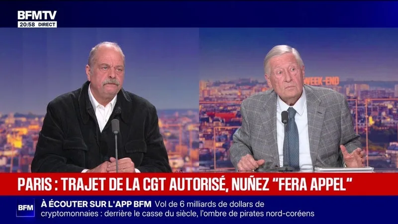 MANISFESTATION DU 31 OCTOBRE À PARIS: « SI J’ÉTAIS UN RESPONSABLE SYNDICAL DE HAUT NIVEAU, J’ACCEPTERAI LE TRACÉ DU PRÉFET », JUGE ÉRIC DUPOND-MORETTI, ANCIEN GARDE DES SCEAUX