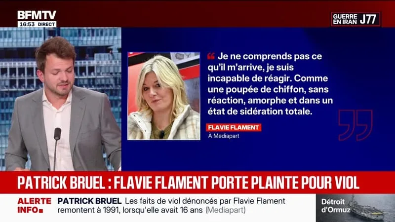 PATRICK BRUEL: LES DÉTAILS DE LA PLAINTE DE FLAVIE FLAMENT