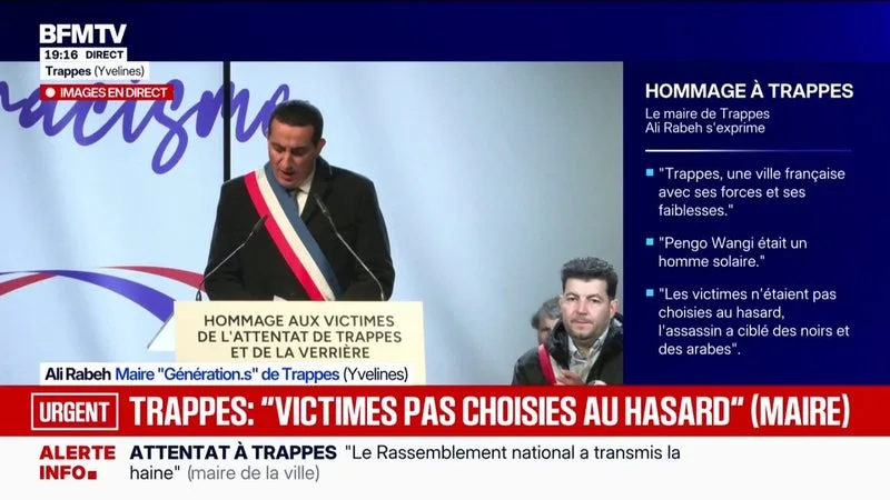 HOMMAGE À TRAPPES: « FAITES LE CHOIX DE LA RÉPUBLIQUE », DEMANDE ALI RABEH, MAIRE GÉNÉRATION.S DE LA VILLE, AUX FRANÇAIS TENTÉS PAR LE VOTE D’EXTRÊME DROITE
