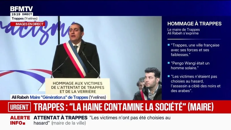 HOMMAGE À TRAPPES: « LA FRANCE C’EST NOUS », ASSURE ALI RABEH, MAIRE GÉNÉRATION.S DE LA VILLE