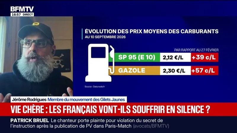 VIE CHÈRE: « PERSONNE NE SE BOUGE CAR ON ATTEND QUE LES UNS FASSENT À LA PLACE DES AUTRES », ESTIME JÉRÔME RODRIGUES, MEMBRE DU MOUVEMENT DES GILETS JAUNES