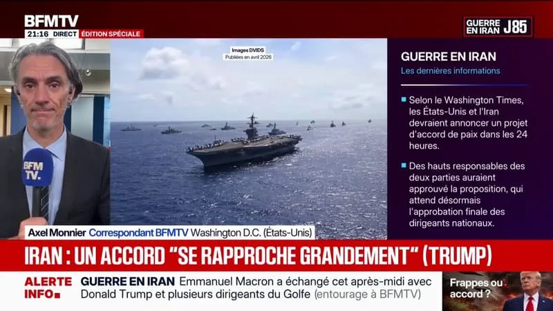 GUERRE AU MOYEN-ORIENT: UN ACCORD VALIDÉ PAR LES ÉTATS-UNIS ET L’IRAN, SELON LE WASHINGTON TIMES