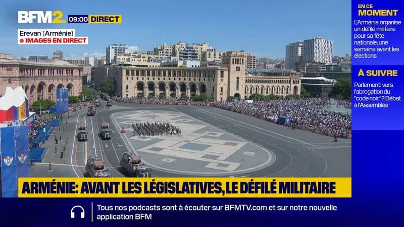 L’ARMÉNIE ORGANISE UN DÉFILÉ MILITAIRE POUR SA FÊTE NATIONALE, UNE SEMAINE AVANT LES ÉLECTIONS