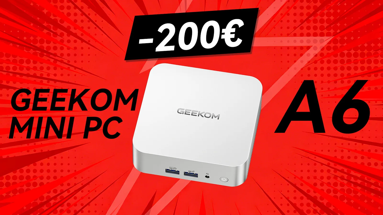 CE MINI PC GEEKOM, BEST-SELLER ANNUEL, PROFITE D’UNE RÉDUCTION IMMÉDIATE DE 200€ AVEC CE CODE PROMO