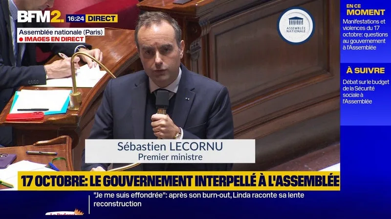 « VOUS ÊTES DANGEREUX », « SEMER LE CHAOS »: VIF ÉCHANGE ENTRE SÉBASTIEN LECORNU ET MATHILDE PANOT SUR LES VIOLENCES DU 17 OCTOBRE