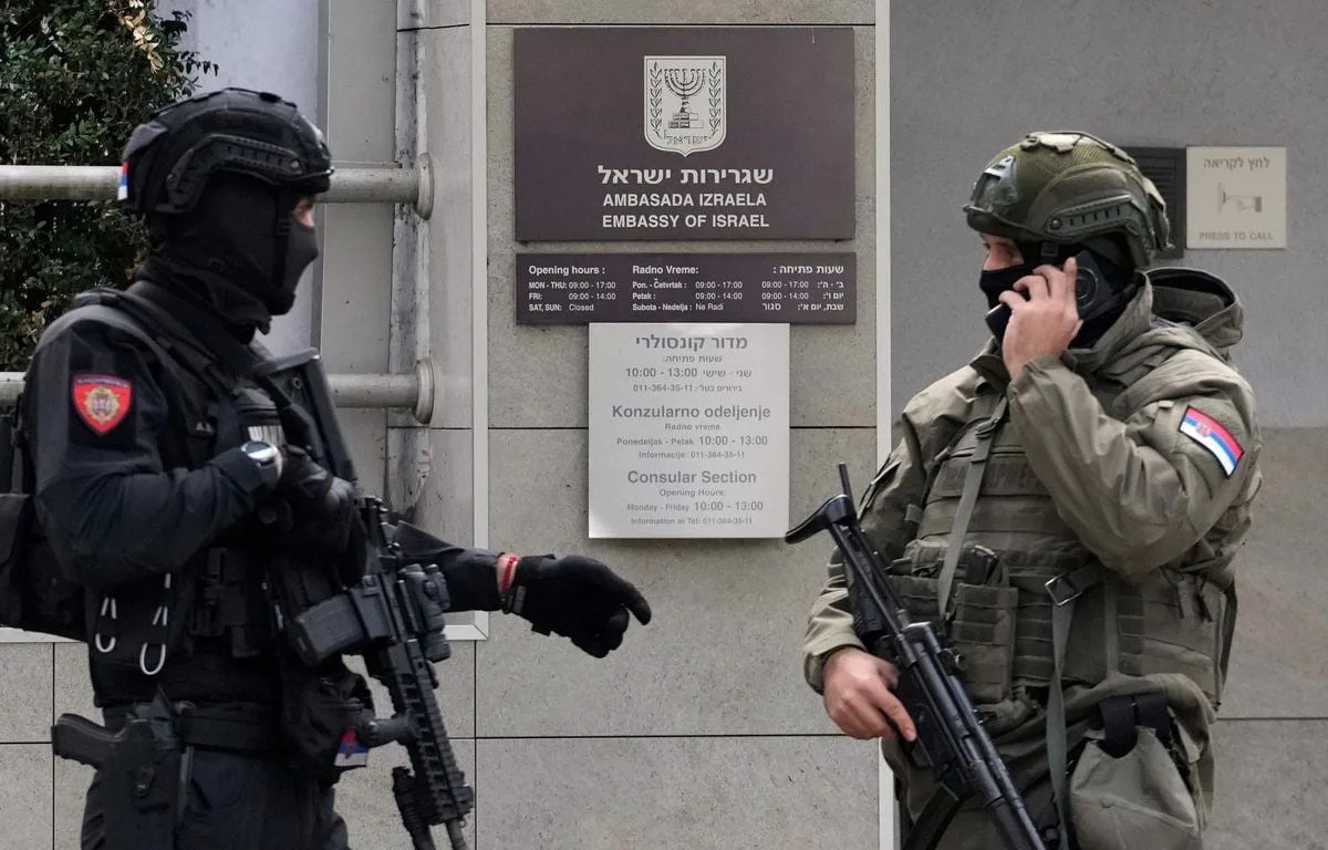 SERBIE : UN ASSAILLANT ABATTU DEVANT L’AMBASSADE D’ISRAËL À BELGRADE