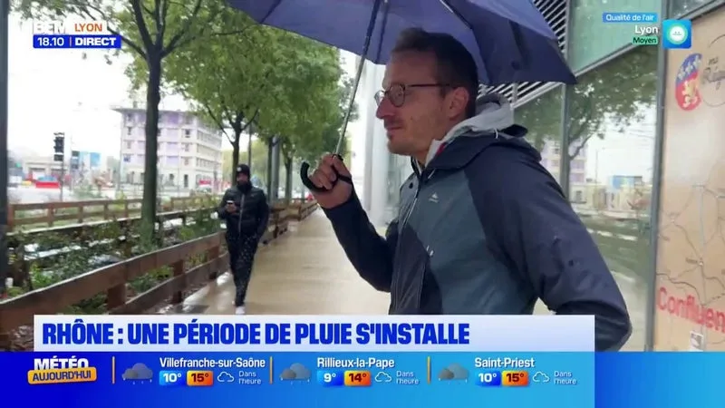 RHÔNE : UNE PÉRIODE DE PLUIE S’INSTALLE DANS NOTRE DÉPARTEMENT !
