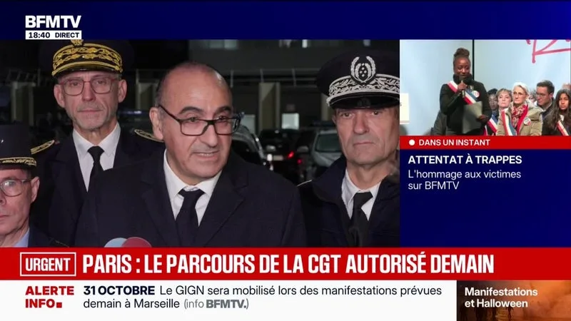 MANIFESTATION DU 31 OCTOBRE: « C’EST UNE JOURNÉE QUI EST À TRÈS HAUT RISQUE », RÉPÈTE LAURENT LAURENT NUÑEZ DEPUIS ROUEN