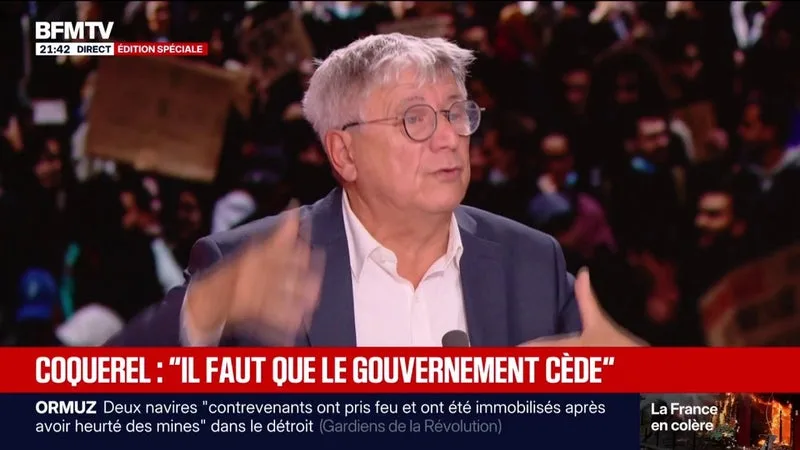 17 OCTOBRE: « IL VA FALLOIR QUE LE GOUVERNEMENT CÈDE QUELQUE CHOSE », AFFIRME ÉRIC COQUEREL, DÉPUTÉ LA FRANCE INSOUMISE