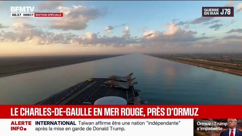 MOYEN-ORIENT: LE PORTE-AVIONS FRANÇAIS CHARLES-DE-GAULLE EST ENTRÉ EN MER D’ARABIE