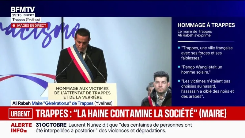 HOMMAGE À TRAPPES: FACE À L’EXTRÊME DROITE, « IL N’EST PAS TROP TARD », PROMET ALI RABEH, MAIRE GÉNÉRATION.S DE LA VILLE