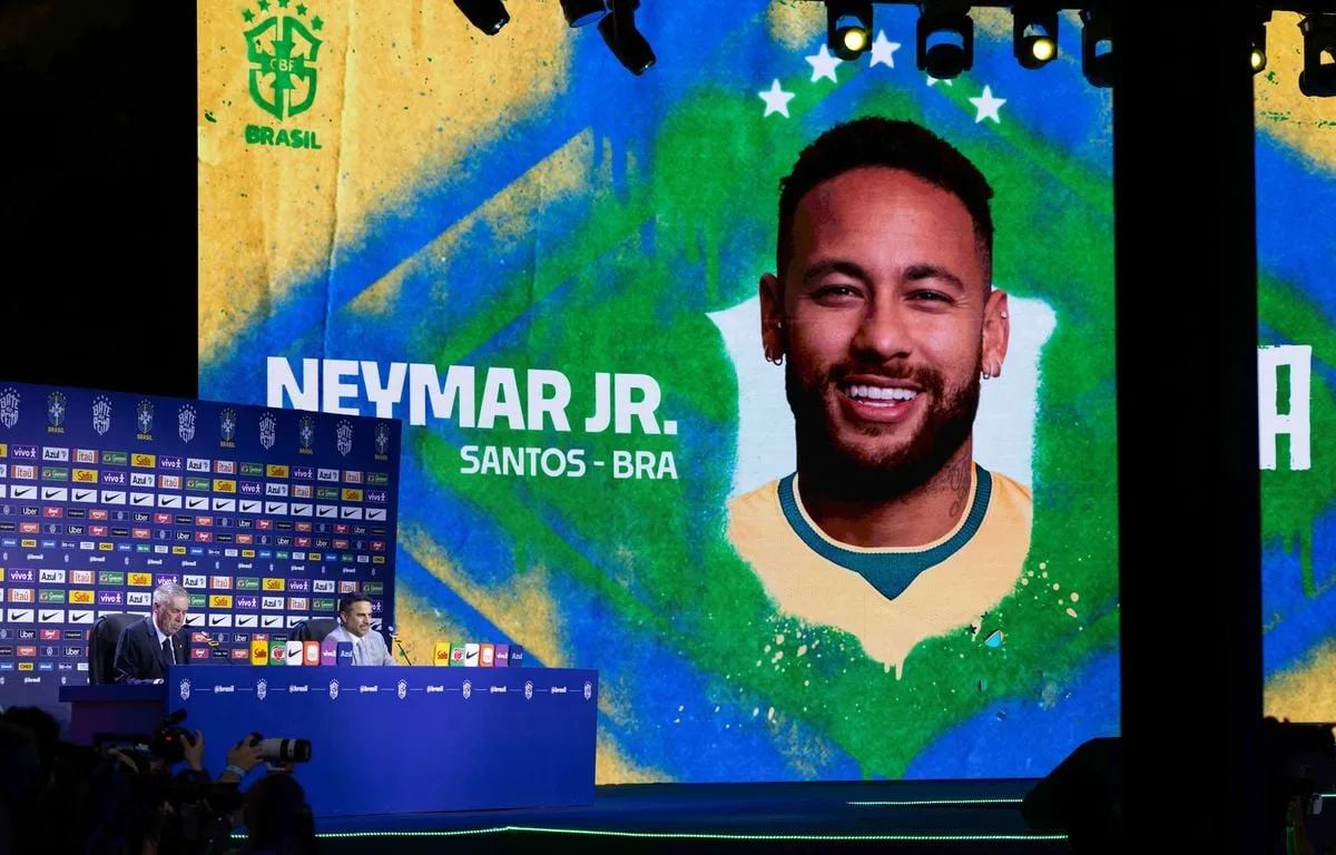 COUPE DU MONDE DE FOOTBALL : FIN DU SUSPENSE AU BRÉSIL, NEYMAR DANS LA LISTE D’ANCELOTTI POUR LE MONDIAL