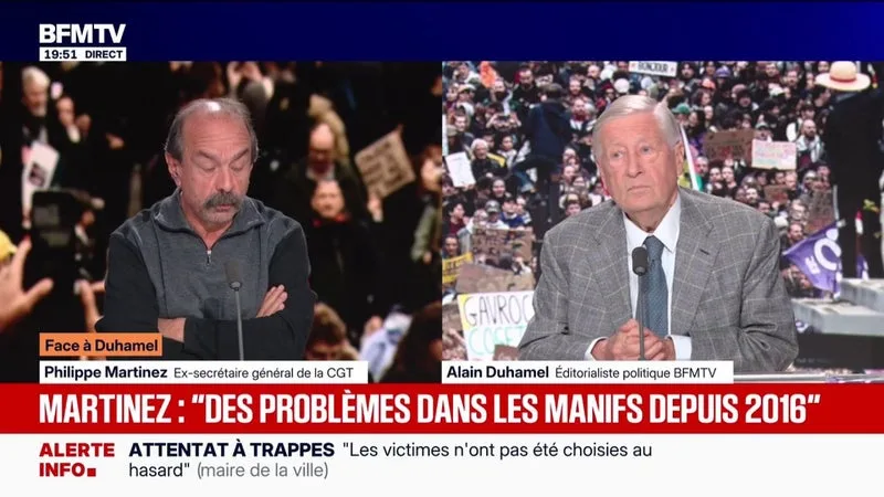 MANIFESTATION DU 31 OCTOBRE: « IL Y A UN PROBLÈME DE MAINTIEN DE L’ORDRE », DÉNONCE PHILIPPE MARTINEZ, ANCIEN SECRÉTAIRE GÉNÉRAL DE LA CGT