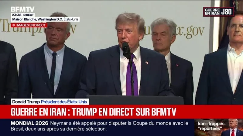 GUERRE AU MOYEN-ORIENT: DONALD TRUMP REPORTE DES FRAPPES EN IRAN POUR « DEUX OU TROIS JOURS »